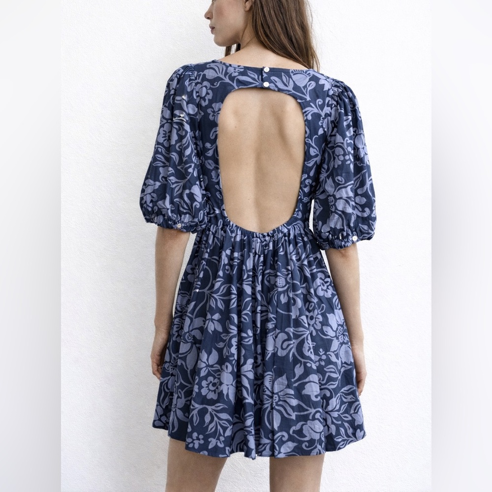 FREE PEOPLE Dear Delilah Floral Puff Dress - Picture 4 of 9